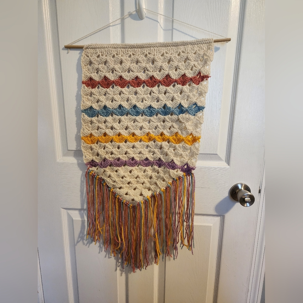 Handmade Boho Crochet Wall Decor